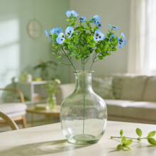 Artificial Pansy Bouquet – Blue, 12 Stems