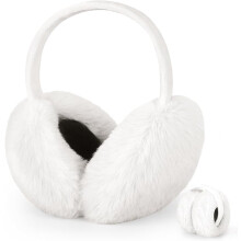 Earmuffs for Women Winter Warm Foldable Ear Muffs Faux Fur Cute Fuzzy Ear Warmers for Girls Women
