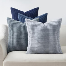 4er-Pack Kissenbezüge aus Cord, 60 x 60 cm, Farbverlauf