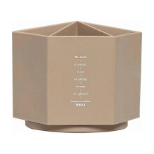 Draaibare bureau-organizer voor schrijfwaren - Kunststof pennenhouder met 6 vakken, pennenbakje, opbergdoos voor kantoorartikelen, minimalistisch