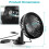 Ventilatore per auto portatile USB con clip girevole e 3 velocità. 7
