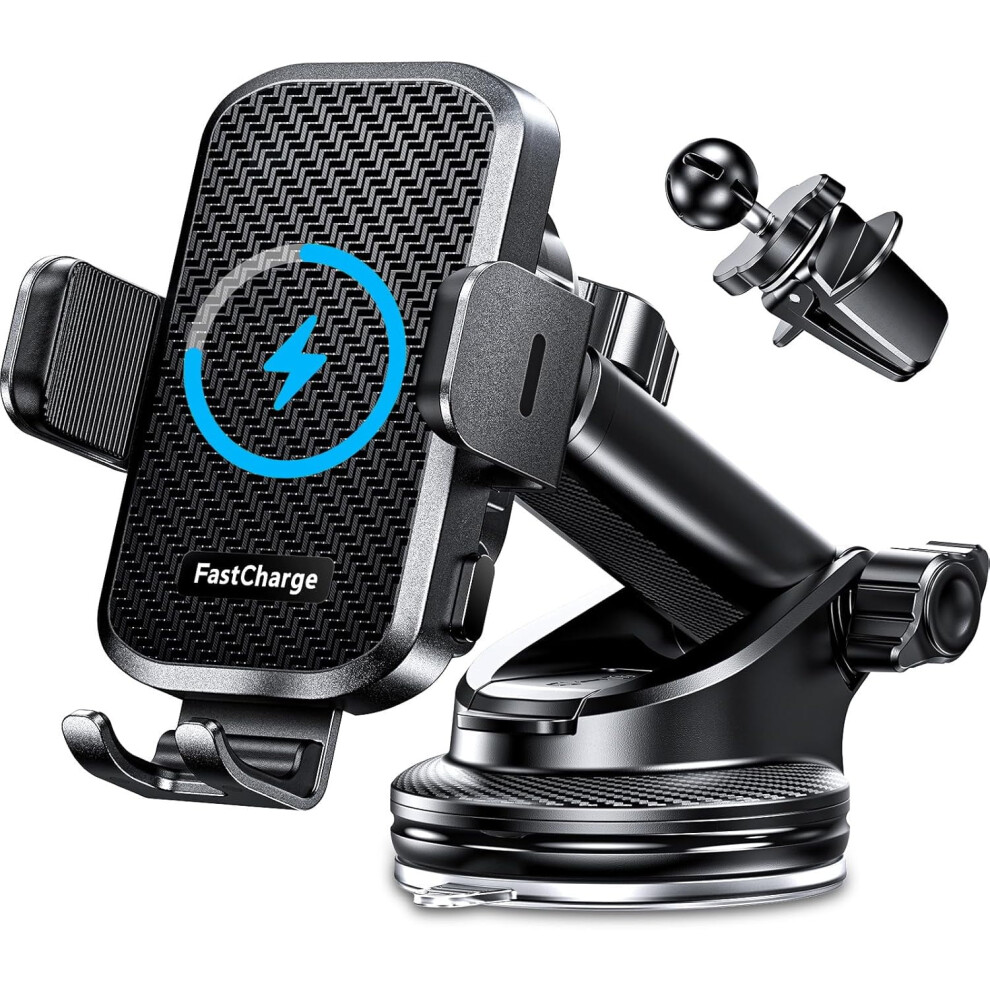 Wireless Car Charger 15W Auto-Clamp Mount 968604364969
