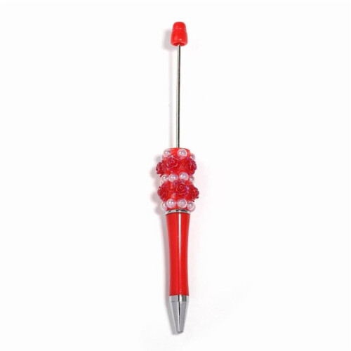 Lot de 5 stylos à perles en forme de fleur