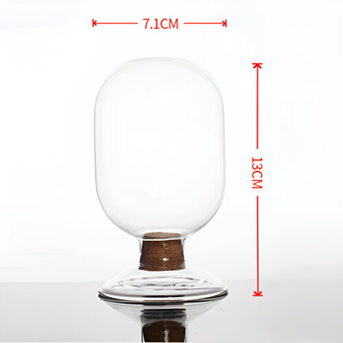Tändsticksburk i glas med träpropp - 1-pack 1