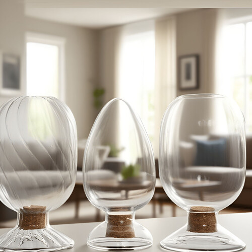 Tändsticksburk i glas med träpropp - 1-pack 2