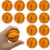 Set mini sport stressballetjes – Honkbal, Basketbal, 1