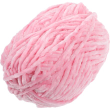 Fio de lã rosa, hipoalergênico, para tricô e crochê.