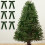 Set di fiocchi per albero di Natale in velluto, verde, 6 pezzi 4