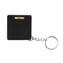 Small Steel Tape Measure Featuring Build in Bubble Levels 1 Meter Length Easy to Carry Keychains Designs Auto Retract Mechanism