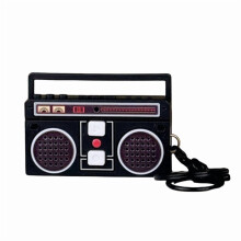 Mini registratore radio retrò vintage retrò classico regalo divertente ciondolo catena retrò chiave retrò display classico mini stereo