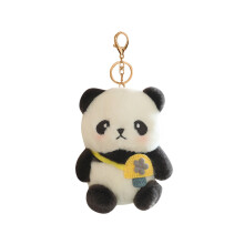 Bedårande Panda Djur Plysch Nyckelring Hängsmycke Plyschleksak Lugnande Söt Bärbar Kompis, Modeväska Berlock & Gåva