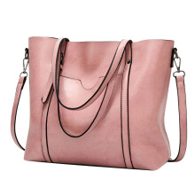 GASTROPOD Handtassen voor Dames, Grote Designer Damestas, Portemonnee met Zakje, Roze Leren Portemonnees voor Dames