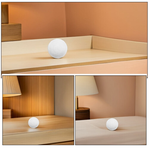 100Pcs White Foam Balls Solid Polystyrene Round Craft Balls for DIY Holiday Decorations 2