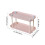 Plastic Tray Shelf Storage Rack 2-Tier Pink 3