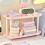 Plastic Tray Shelf Storage Rack 2-Tier Pink 4