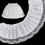 White Cotton Ruffle Lace Trim 6" Wide 1.82m/Set 1