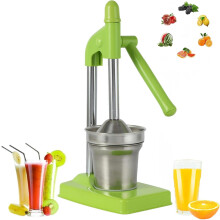 Presse-agrumes manuel en fonte – Acier inoxydable, 36,6 cm