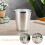 Small Iron Bathroom Trash Bin 1 Set Garbage Storage Container for Homeowners 4