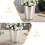 Small Iron Bathroom Trash Bin 1 Set Garbage Storage Container for Homeowners 5