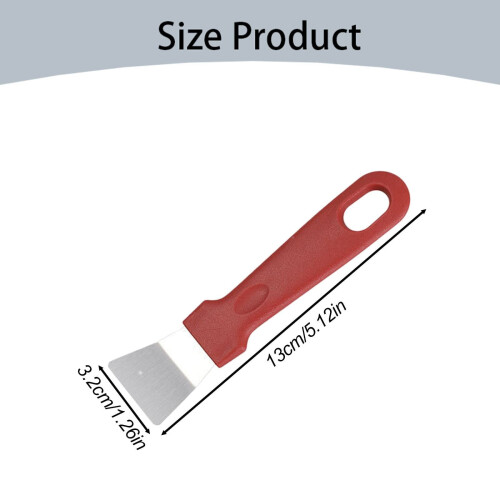 Raspador de chapa em aço inoxidável com orifício para pendurar, 13 cm (5,1 polegadas) 2