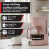 Cafetera rosa de 12 tazas con jarra de borosilicato 2