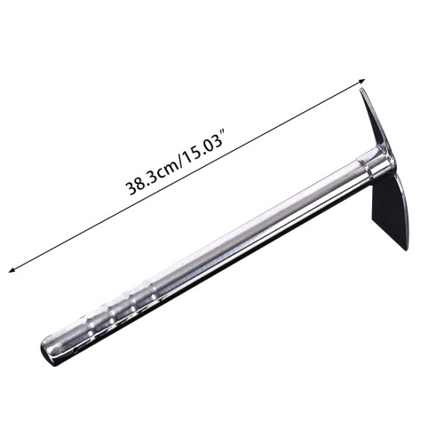 Ancinho de jardim Yauxim em aço inoxidável, 38 cm (15 polegadas) 1