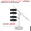Supporto per microfono da scrivania con base rotonda, supporto universale per microfono da tavolo. 7