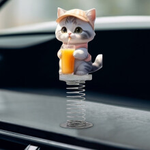Akrylkattefigur med bobblehead-motiv (Shy Kitty)