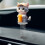 Shy Kitty Bobblehead – 2D Acrylic Car Dashboard Decor 1