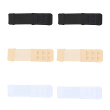 6Pcs Adjustable Bra Extender Clip Soft Elastic 3 Rows 2 Hooks Bra Extension Straps for More Support and Comfortable
