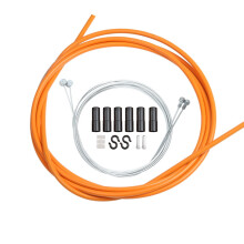 Universal Bike Brake Cable Orange Metal Strong Slick Cable for Smooth Braking Power