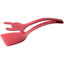 Spatule à œufs et pince à omelettes Yoloke 2 en 1 – Ustensile de cuisine créatif, de camping et de cuisine