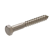Pack of 100 5/16 x 4" Stainless Steel 18-8 304 Hex Head Cap Lag Screw Bolt