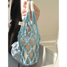 Funda para taza de algodón y lino – Estilo bohemio, reutilizable, 33 x 10 cm
