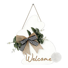 Velikonoční cedule na dveře dřevěná rustikální uvítací 1 kus
