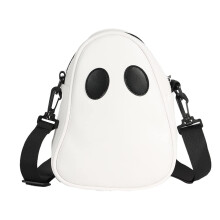 Τσάντα Halloween Ghost – Τσάντα Messenger από PU δέρμα, χαριτωμένο σχέδιο με χρωματικά μπλοκ,