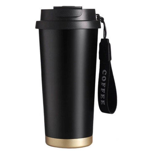 Bicchiere termico in acciaio inox da 500 ml con cannuccia 1