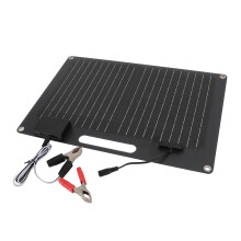 100W tragbares Solarmodul 41x28cm 12V/24V schwarz