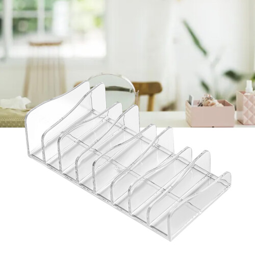 Transparent Plastic Eyeshadow Palette Organizer, Multi-Compartment, 116g