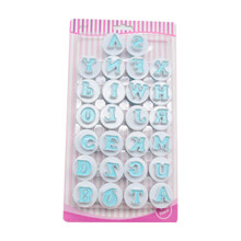 Bakeware Alphabet Cutters With Built-In Spring Mechanism For Pressing Letters Into Cookies Cakes And Chocolate Sets Include Uppercase Letters And