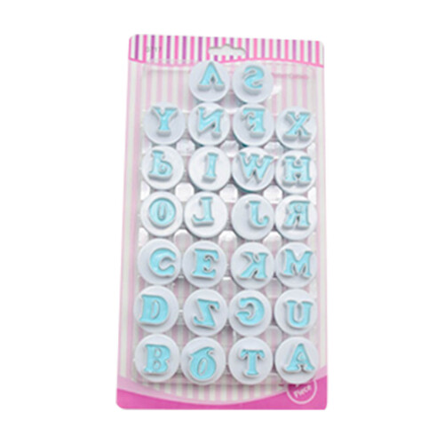 Conjunto de 26 moldes de chocolate com letras e números