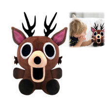 Peluche élan 99Nights – Douce et marron, à collectionner, 20 cm