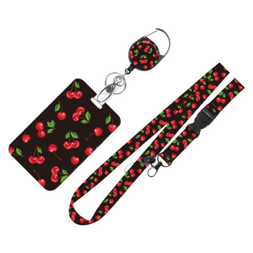 Lanière tour de cou avec porte-badge rétractable (1 pièce)