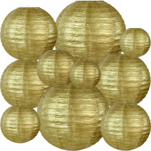 Lot de 10 lanternes en papier blanc (10-30 cm) pour anniversaire, mariage, Noël, décoration intérieure et fêtes – Compatibles avec les