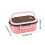 Pink Double-Layer Bento Box, Microwave-Safe, 1200ml 3