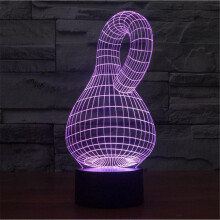 Lampa Deisce Bíseach Mealltach 3T, RGB LED, 16 Dhath, Comhoiriúnach le Cumhacht USB – Solas Oíche Cruthaitheach & Maisiúcháin Cóisire