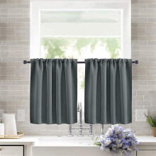 Rideaux occultants unis avec isolation thermique et réduction du bruit – Filtration de la lumière, préservation de l'intimité, pour salon,