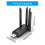 Προσαρμογέας USB WiFi 1300M Προσαρμογέας WiFi USB3.0 με ρύθμιση 4 κεραίες Βελτιώνει τη 3