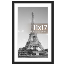11x17 svart bilderamme – passer til 9x15 (med passepartout) eller 11x17