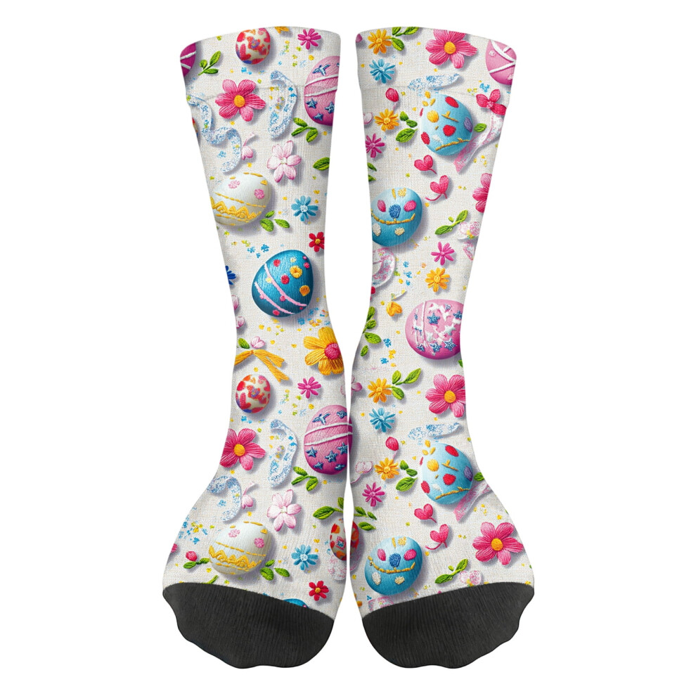 Compression Socks Calf Knee High Support Socks Novelty For Women Men Athletic Running Hiking Nurse, B